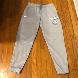 Gray TCU Nike Dry-Fit sweatpants